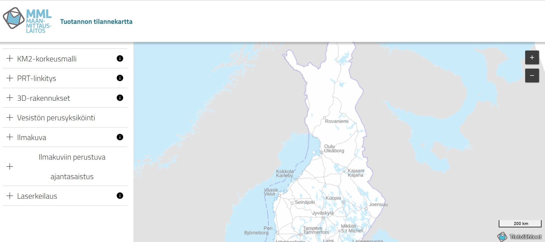 The production status map